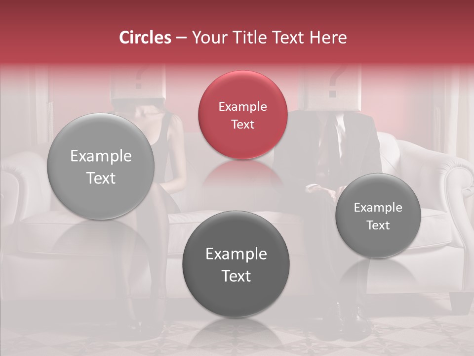 Sitting Doubt Love PowerPoint Template