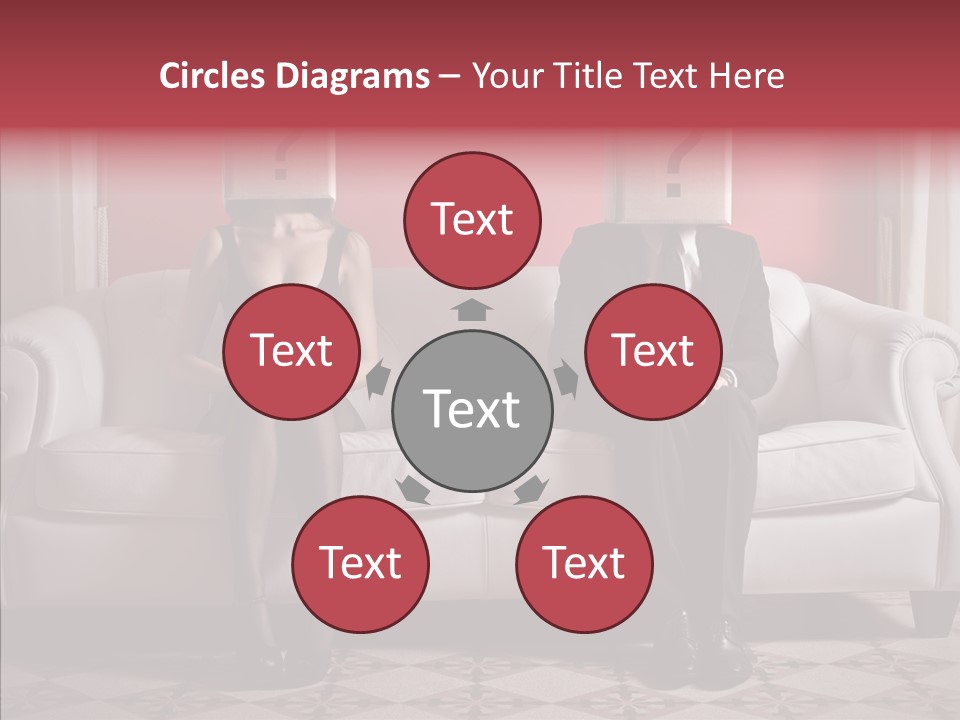 Sitting Doubt Love PowerPoint Template