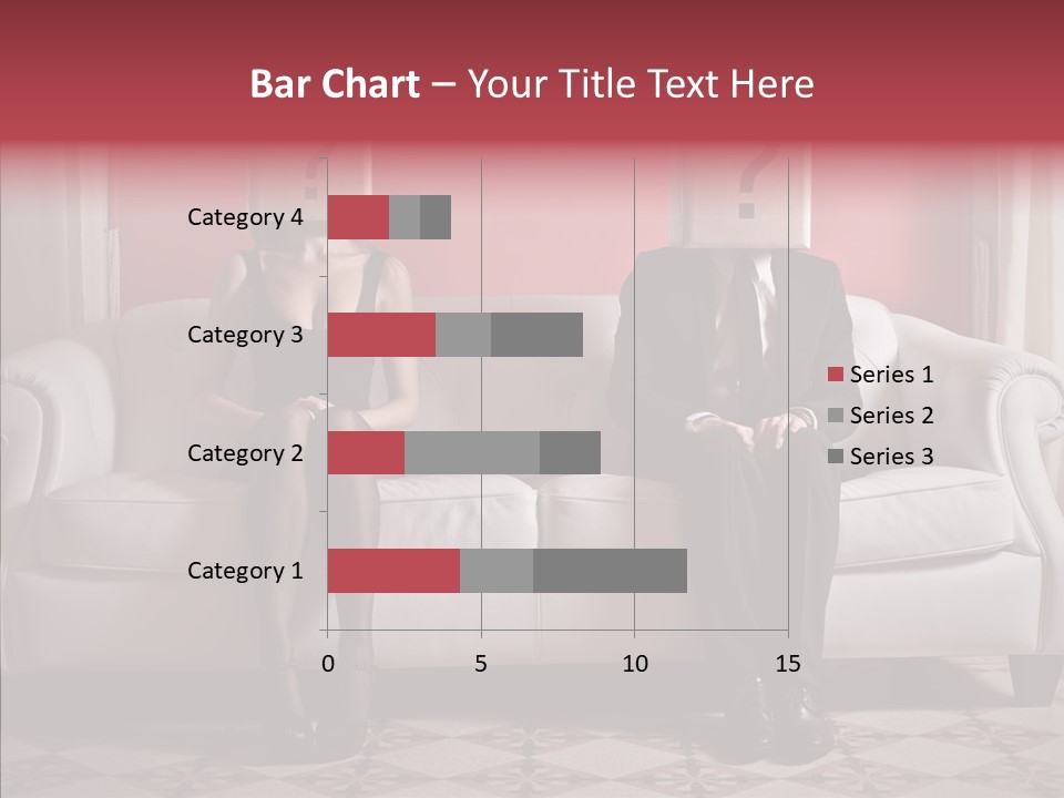 Sitting Doubt Love PowerPoint Template