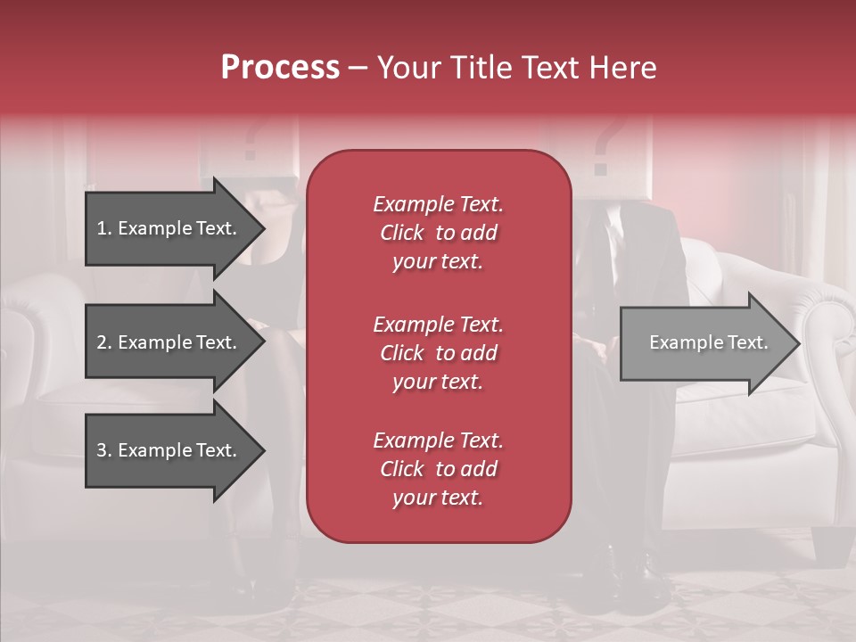 Sitting Doubt Love PowerPoint Template