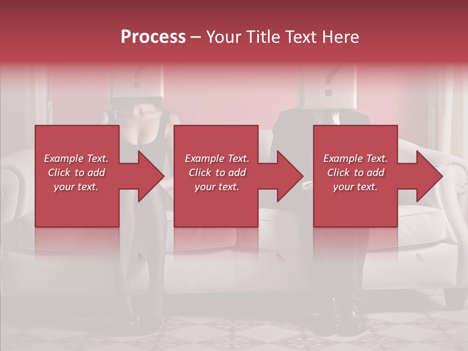 Sitting Doubt Love PowerPoint Template