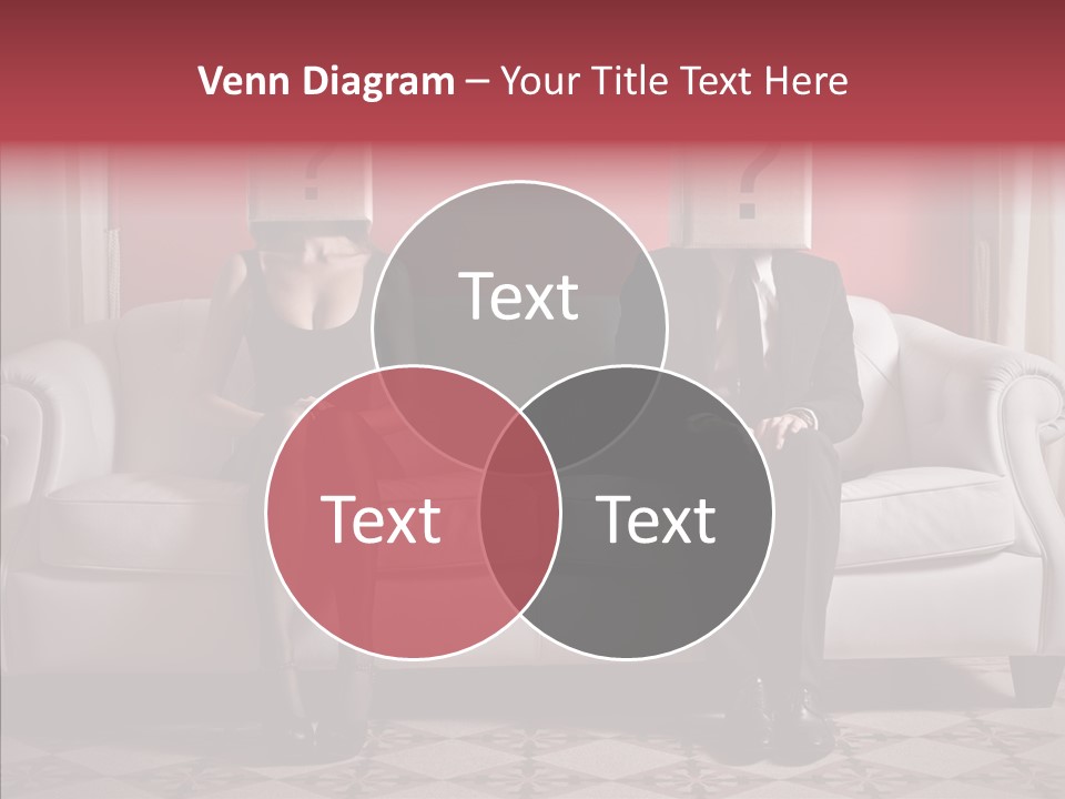 Sitting Doubt Love PowerPoint Template