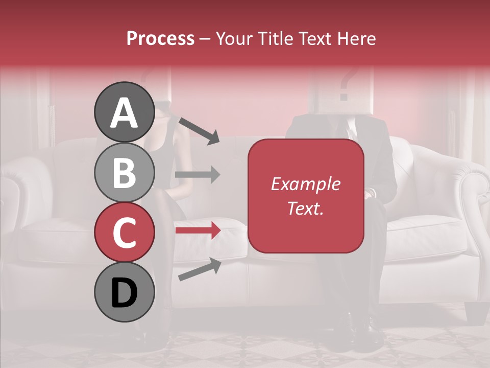 Sitting Doubt Love PowerPoint Template