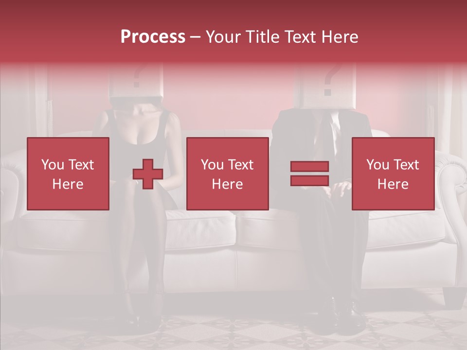 Sitting Doubt Love PowerPoint Template