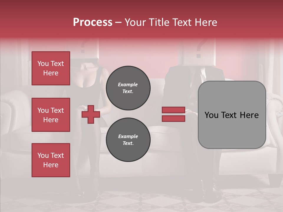 Sitting Doubt Love PowerPoint Template