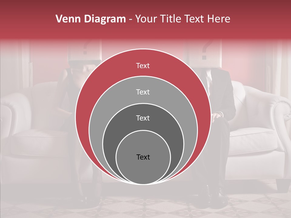 Sitting Doubt Love PowerPoint Template