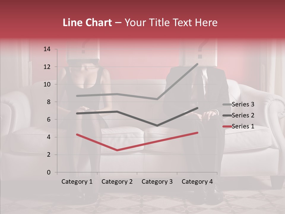 Sitting Doubt Love PowerPoint Template