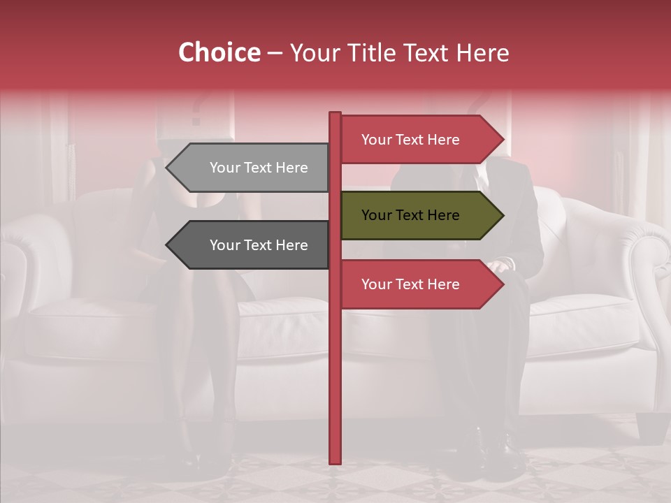 Sitting Doubt Love PowerPoint Template