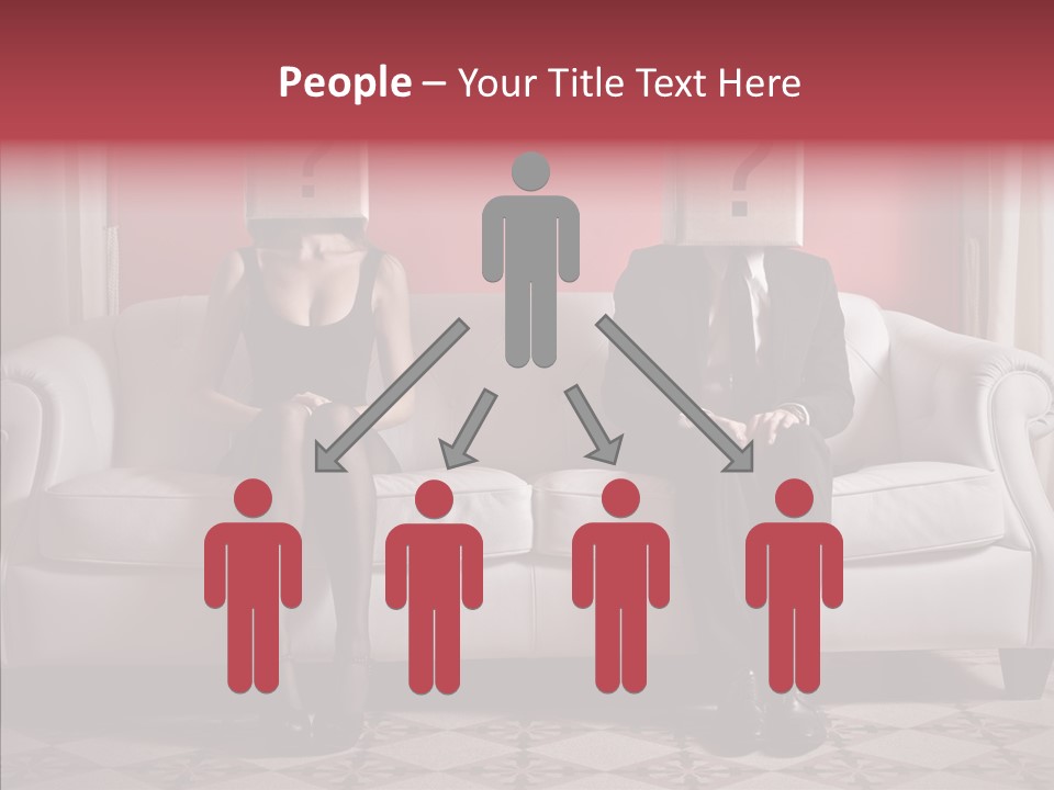 Sitting Doubt Love PowerPoint Template