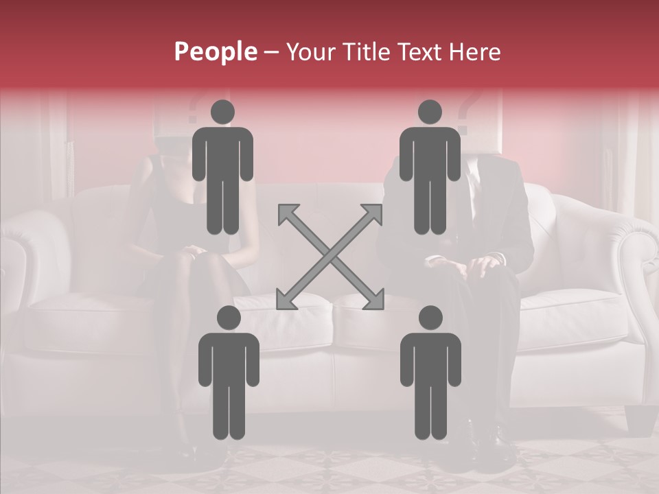 Sitting Doubt Love PowerPoint Template