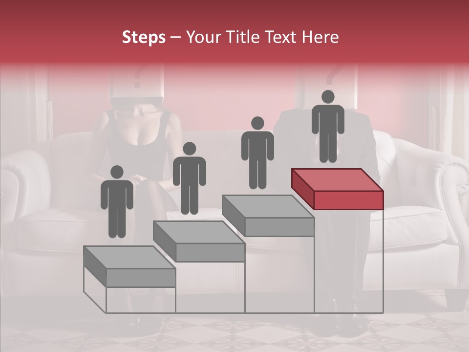 Sitting Doubt Love PowerPoint Template