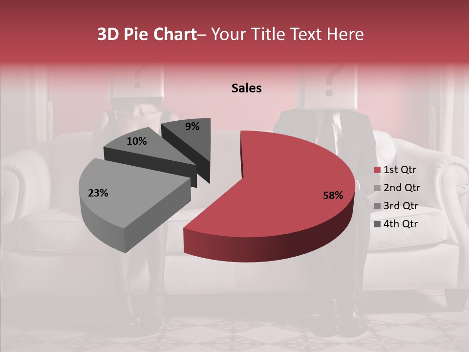 Sitting Doubt Love PowerPoint Template