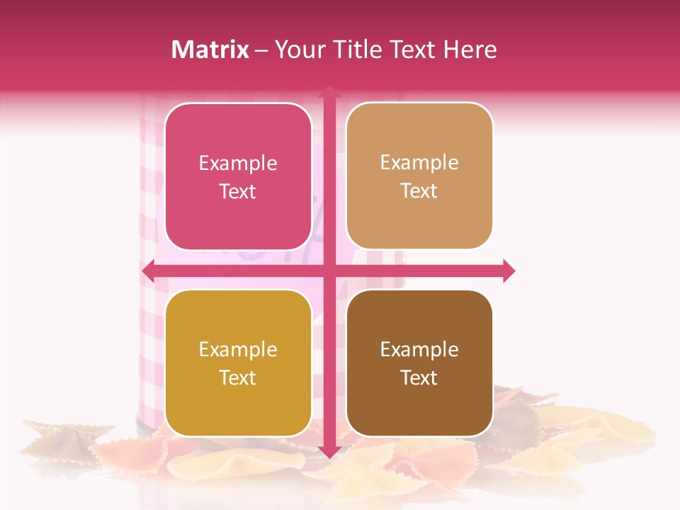 Pasta Bow Utensil PowerPoint Template