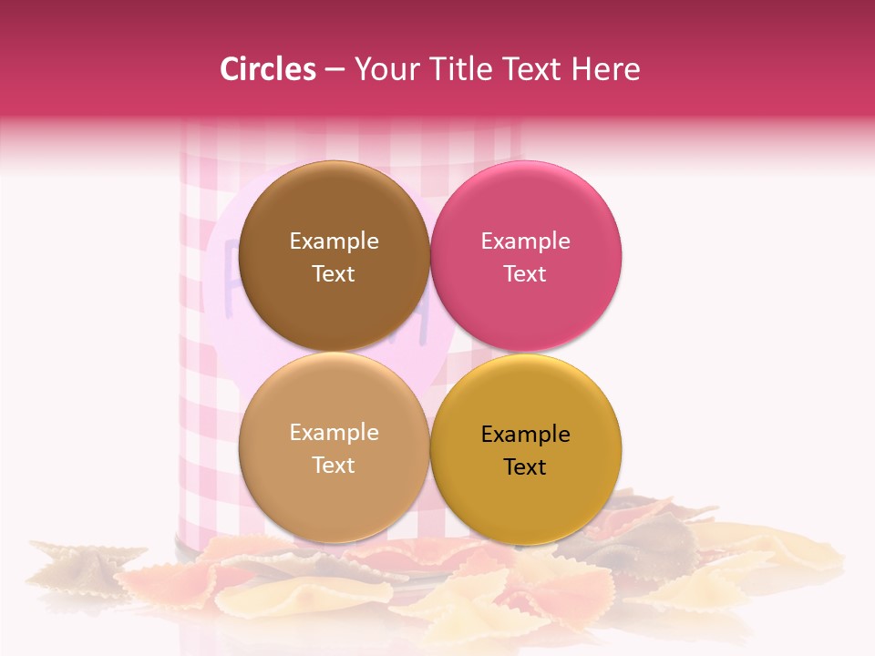 Pasta Bow Utensil PowerPoint Template