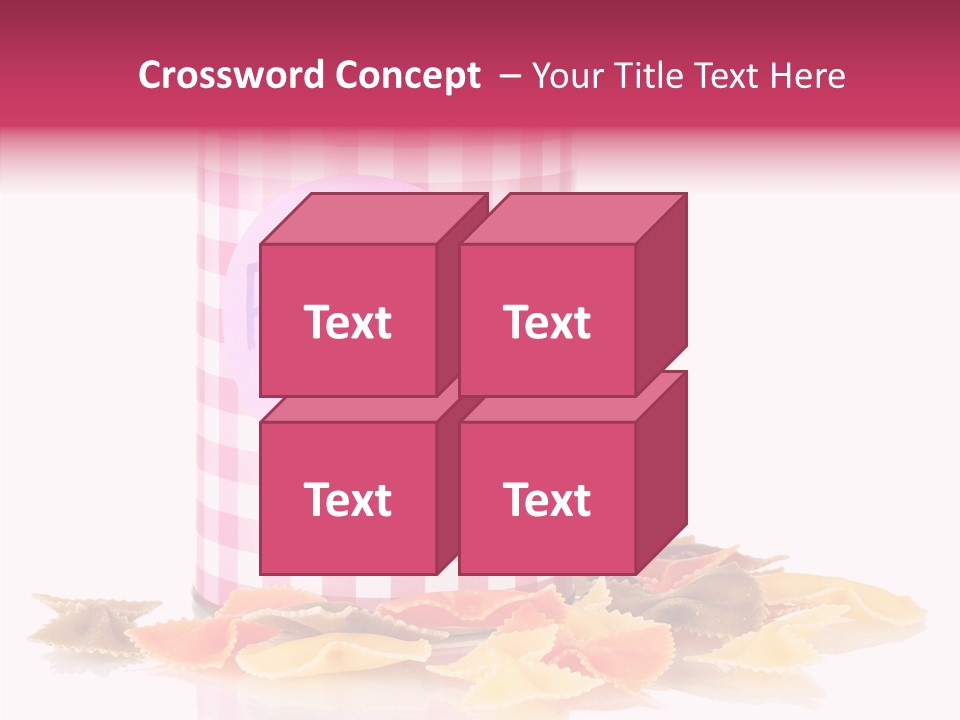 Pasta Bow Utensil PowerPoint Template