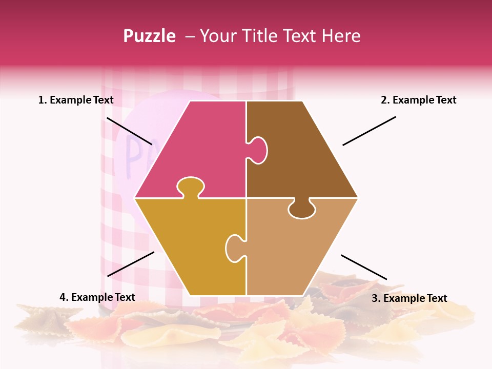 Pasta Bow Utensil PowerPoint Template