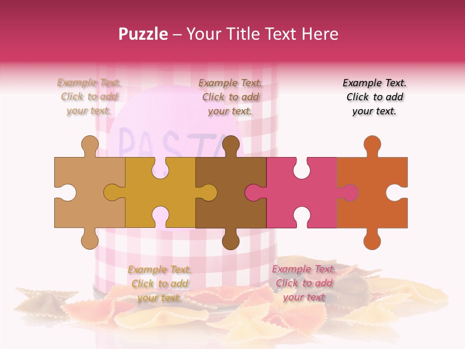 Pasta Bow Utensil PowerPoint Template