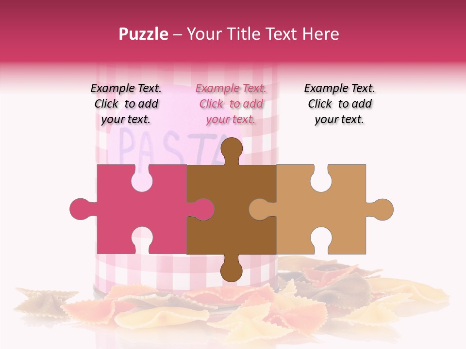 Pasta Bow Utensil PowerPoint Template