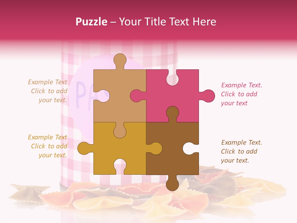 Pasta Bow Utensil PowerPoint Template