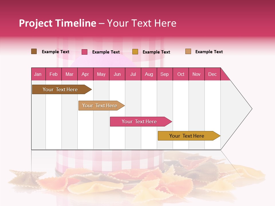 Pasta Bow Utensil PowerPoint Template