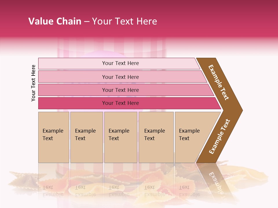 Pasta Bow Utensil PowerPoint Template