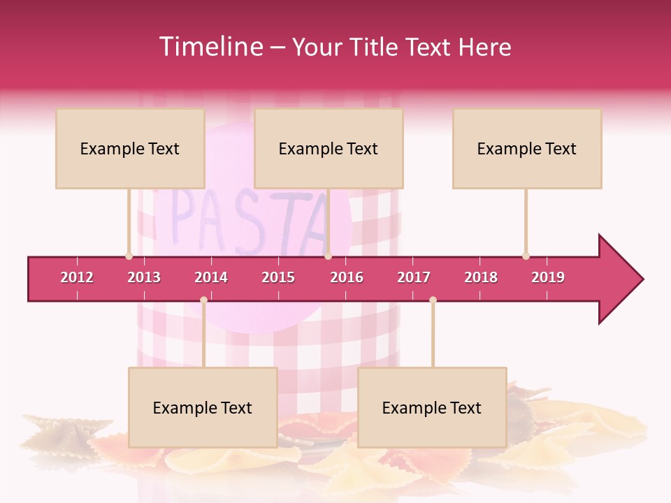 Pasta Bow Utensil PowerPoint Template