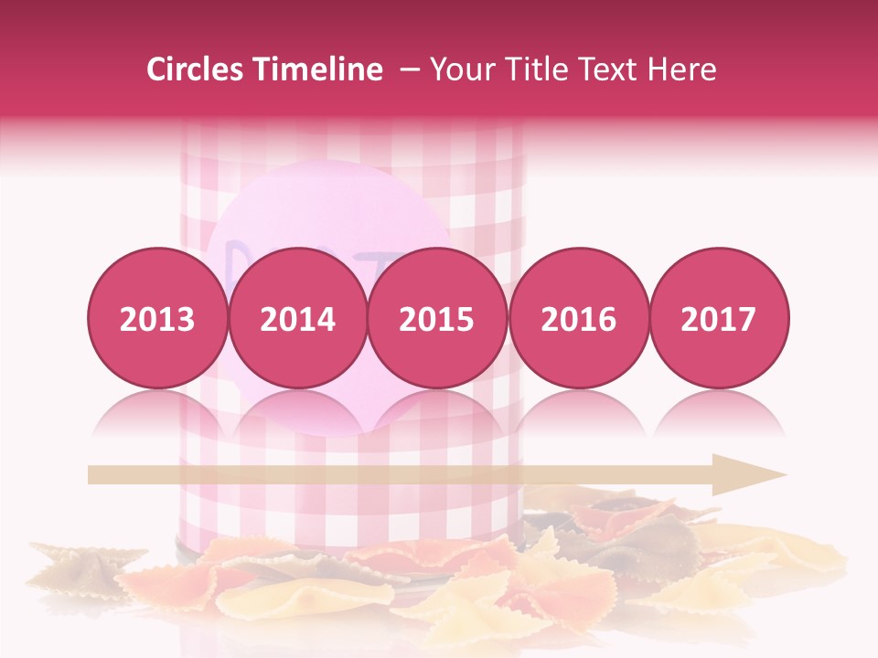 Pasta Bow Utensil PowerPoint Template