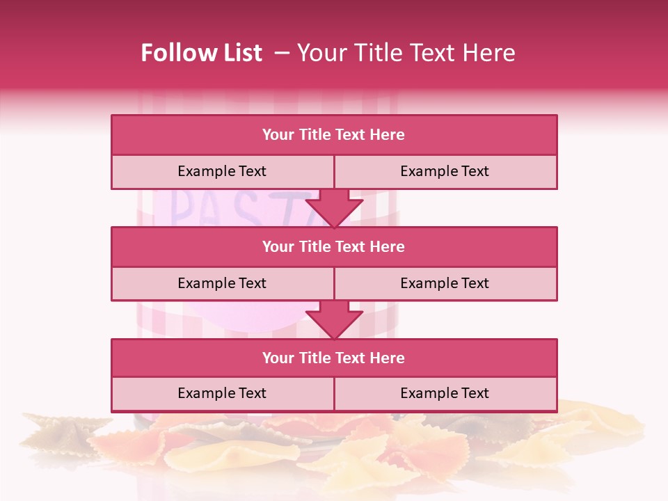 Pasta Bow Utensil PowerPoint Template