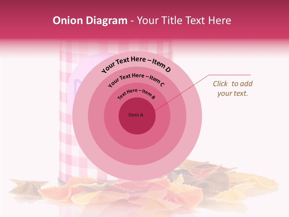 Pasta Bow Utensil PowerPoint Template