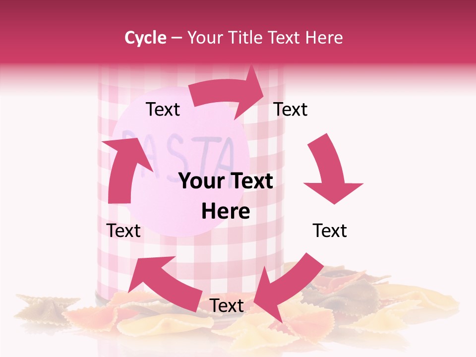 Pasta Bow Utensil PowerPoint Template