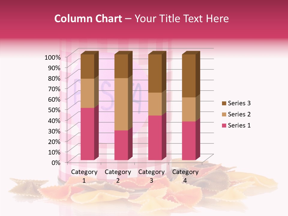Pasta Bow Utensil PowerPoint Template