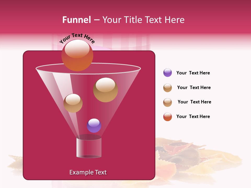 Pasta Bow Utensil PowerPoint Template