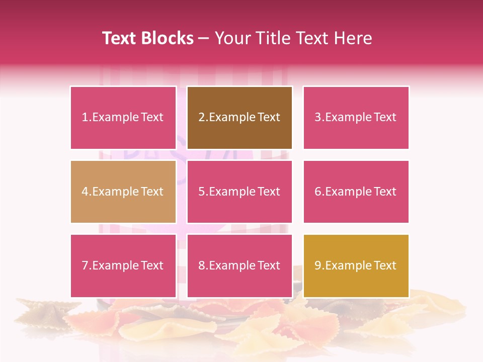 Pasta Bow Utensil PowerPoint Template