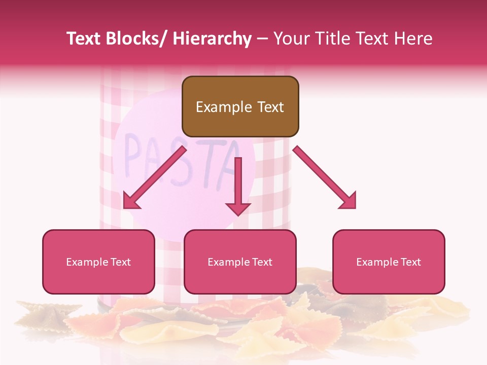 Pasta Bow Utensil PowerPoint Template