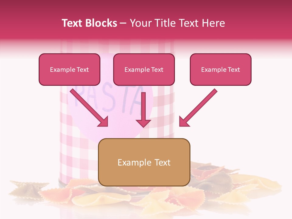 Pasta Bow Utensil PowerPoint Template