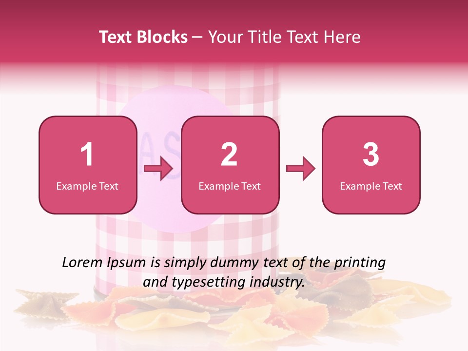 Pasta Bow Utensil PowerPoint Template