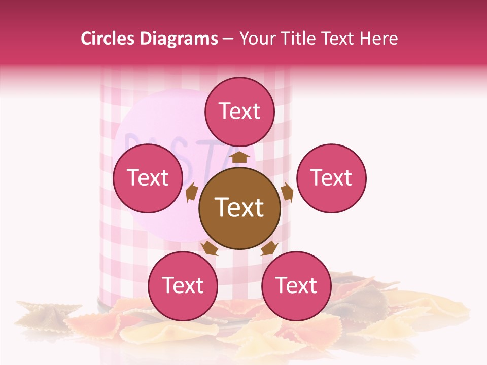 Pasta Bow Utensil PowerPoint Template