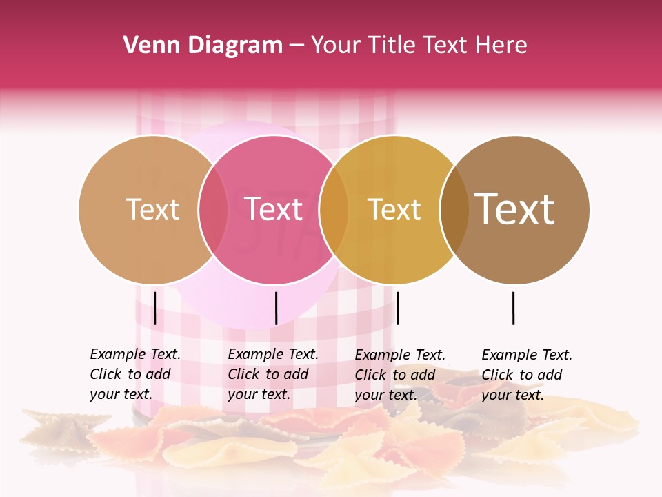 Pasta Bow Utensil PowerPoint Template