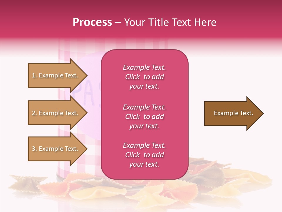 Pasta Bow Utensil PowerPoint Template