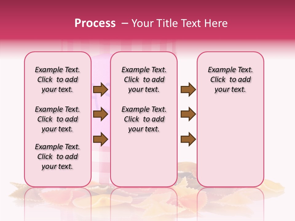 Pasta Bow Utensil PowerPoint Template