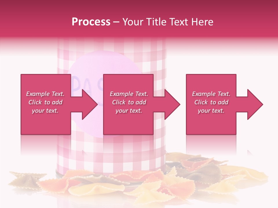 Pasta Bow Utensil PowerPoint Template