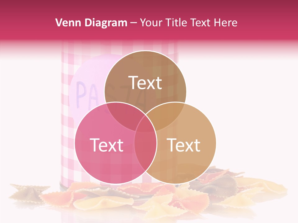 Pasta Bow Utensil PowerPoint Template