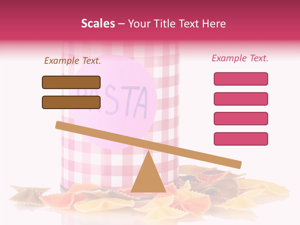 Pasta Bow Utensil PowerPoint Template