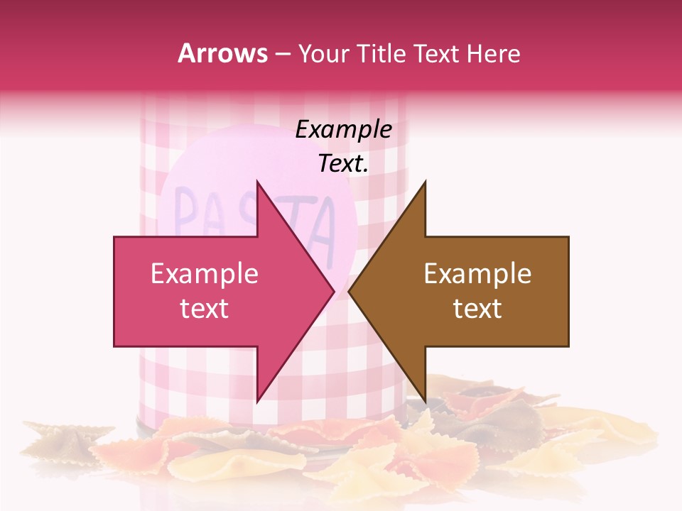 Pasta Bow Utensil PowerPoint Template