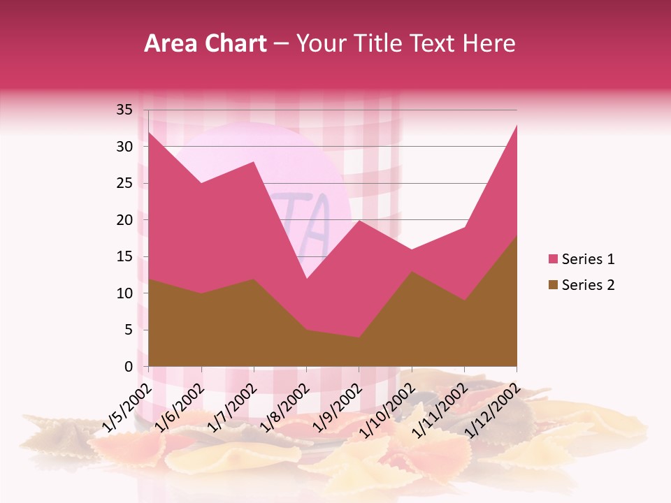 Pasta Bow Utensil PowerPoint Template