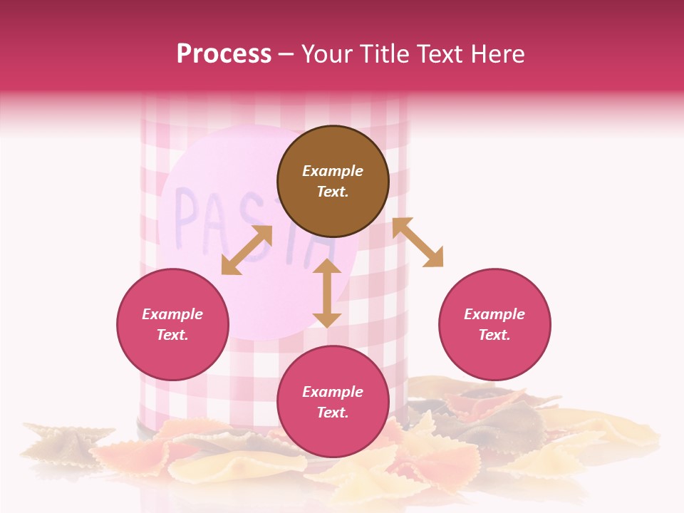 Pasta Bow Utensil PowerPoint Template