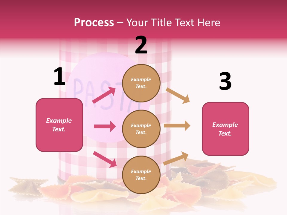 Pasta Bow Utensil PowerPoint Template