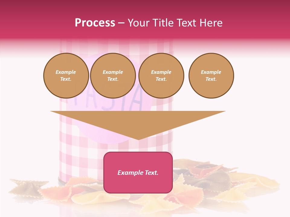 Pasta Bow Utensil PowerPoint Template