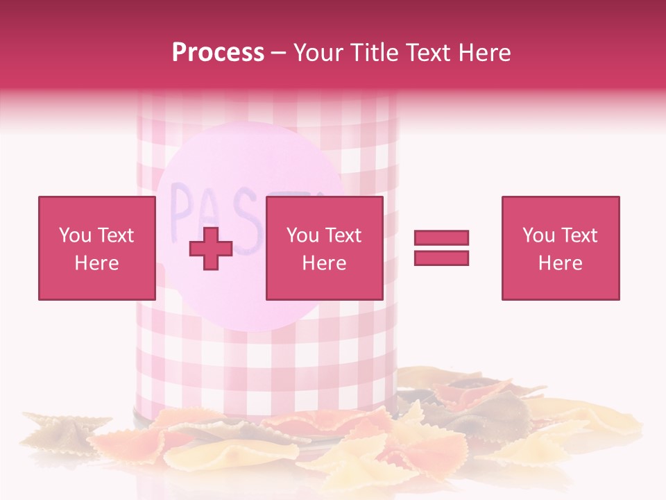 Pasta Bow Utensil PowerPoint Template
