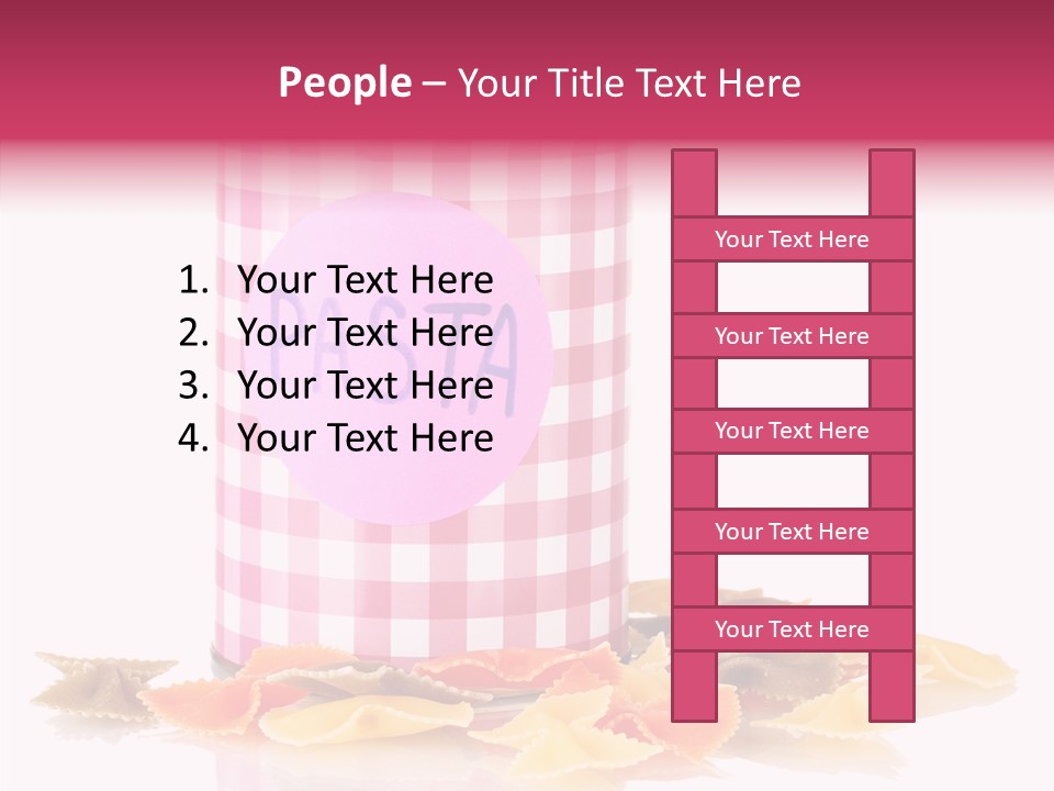 Pasta Bow Utensil PowerPoint Template